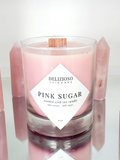 Pink Sugar Wooden Wick Soy Candle
