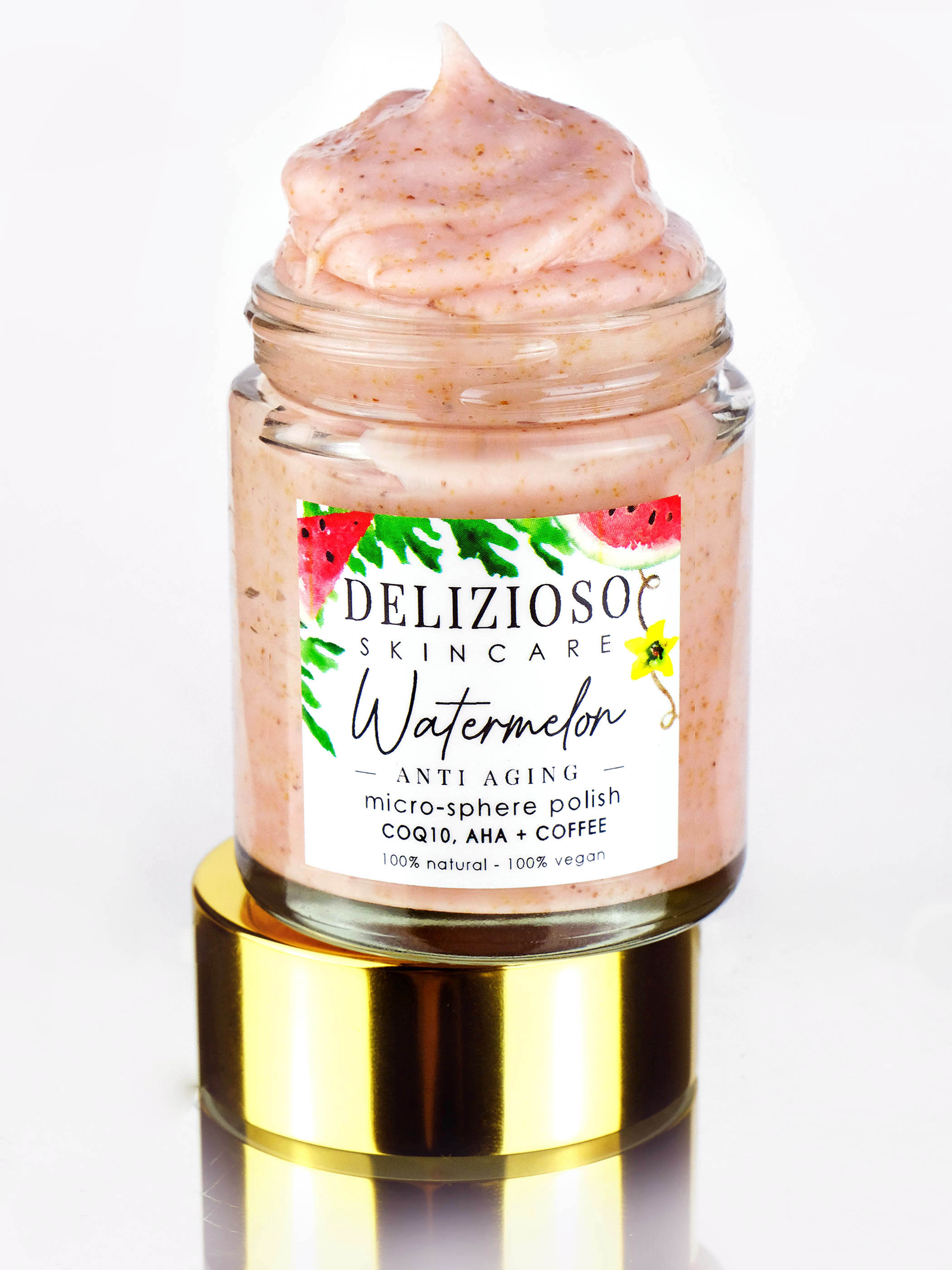 Watermelon Anti Aging CoQ10, AHA + Coffee Micro-Sphere Polish