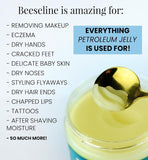 Beeseline Original by Beesaluxe 8 oz - Natural & Hypoallergenic Petroleum Jelly Alternative