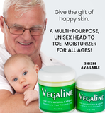 Vegaline - 100% Natural & Vegan Alternative to Petroleum Jelly - Hypoallergenic, Unscented, All-Purpose Moisturizer, Makeup Remover, Cruelty Free Hand & Foot Balm