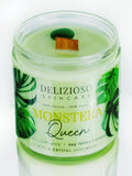 Monstera Wooden Wick Soy Lotion Candle