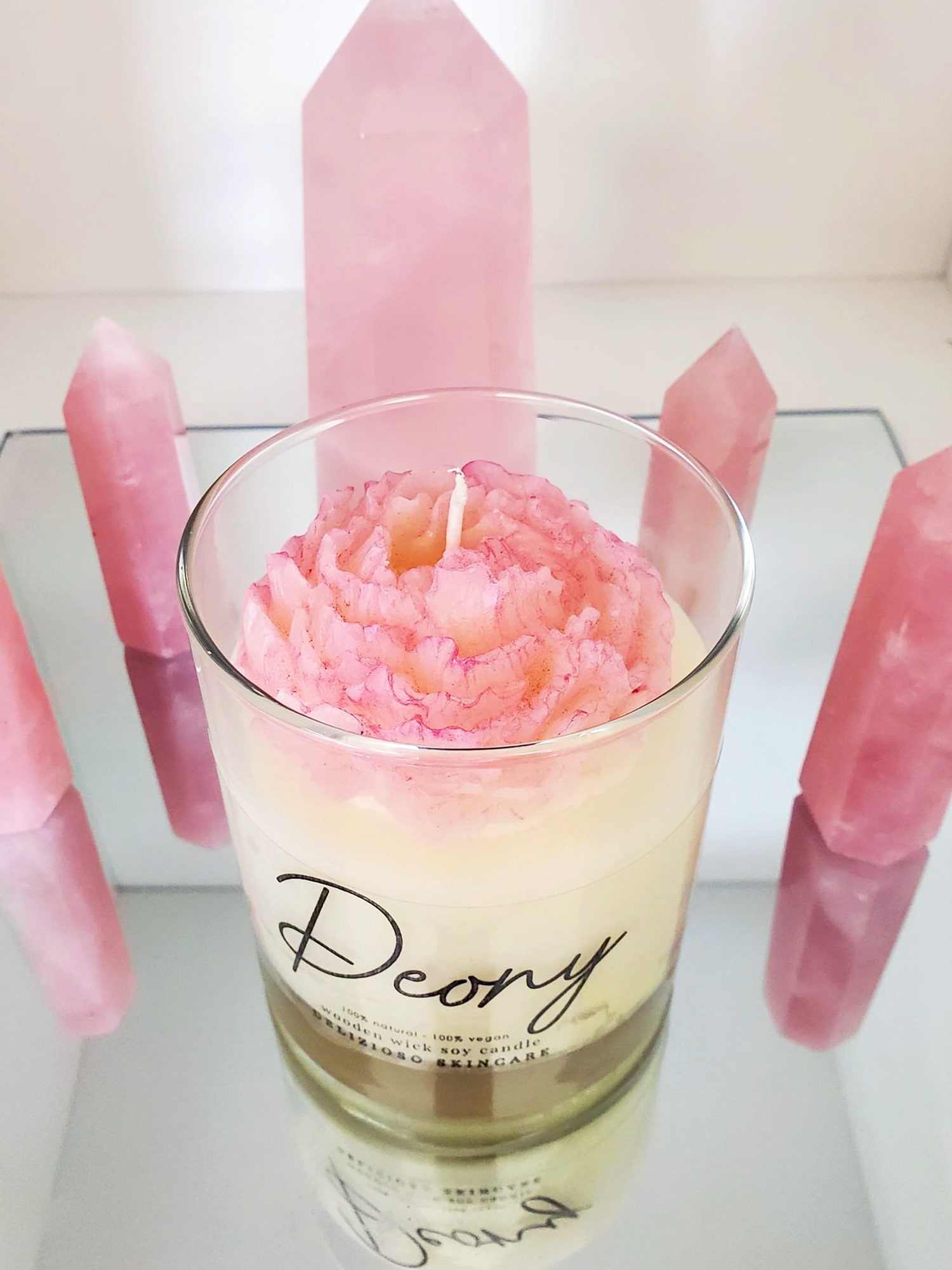 Peony Blooming Eco Wick Soy Candle
