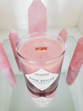 Pink Sugar Wooden Wick Soy Candle