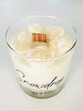 Snowdrop Blooming Wooden Wick Soy Candle