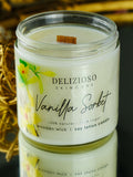 Vanilla Sorbet Wooden Wick Soy Lotion Candle