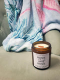 Home Sweet Home Wooden Wick Soy Lotion Candle