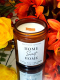 Home Sweet Home Wooden Wick Soy Lotion Candle