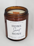 Home Sweet Home Wooden Wick Soy Lotion Candle